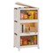 3 Pcs Foldable Storage Bins with Lid Stackable Closet Organizer Containers with 4Pcs 360° Rotatable Wheels